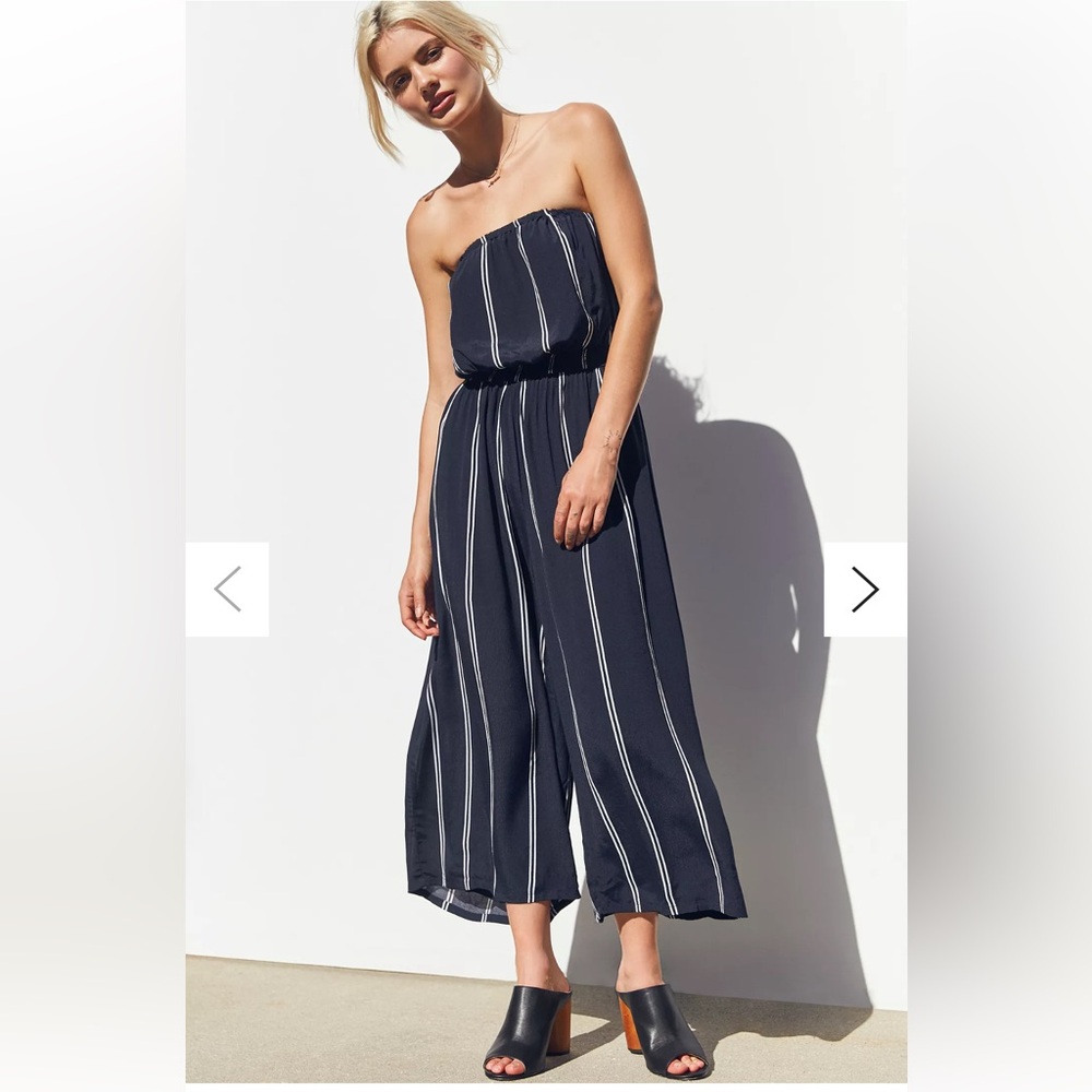 Silence + Noise Strapless Culotte Lined Jumpsuit - Size M - NWOT